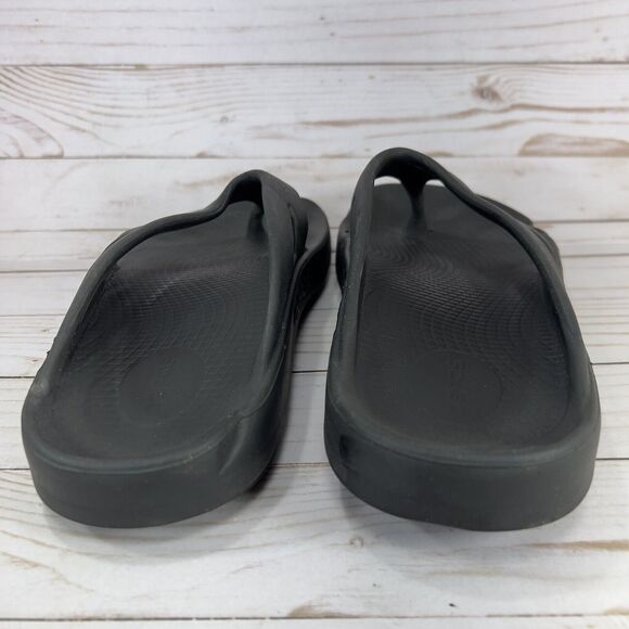 Oofos Ooriginal Flip Flops Mens Size 9 Black Comfort Recovery Sandals, Womens 11 - Picture 5 of 9